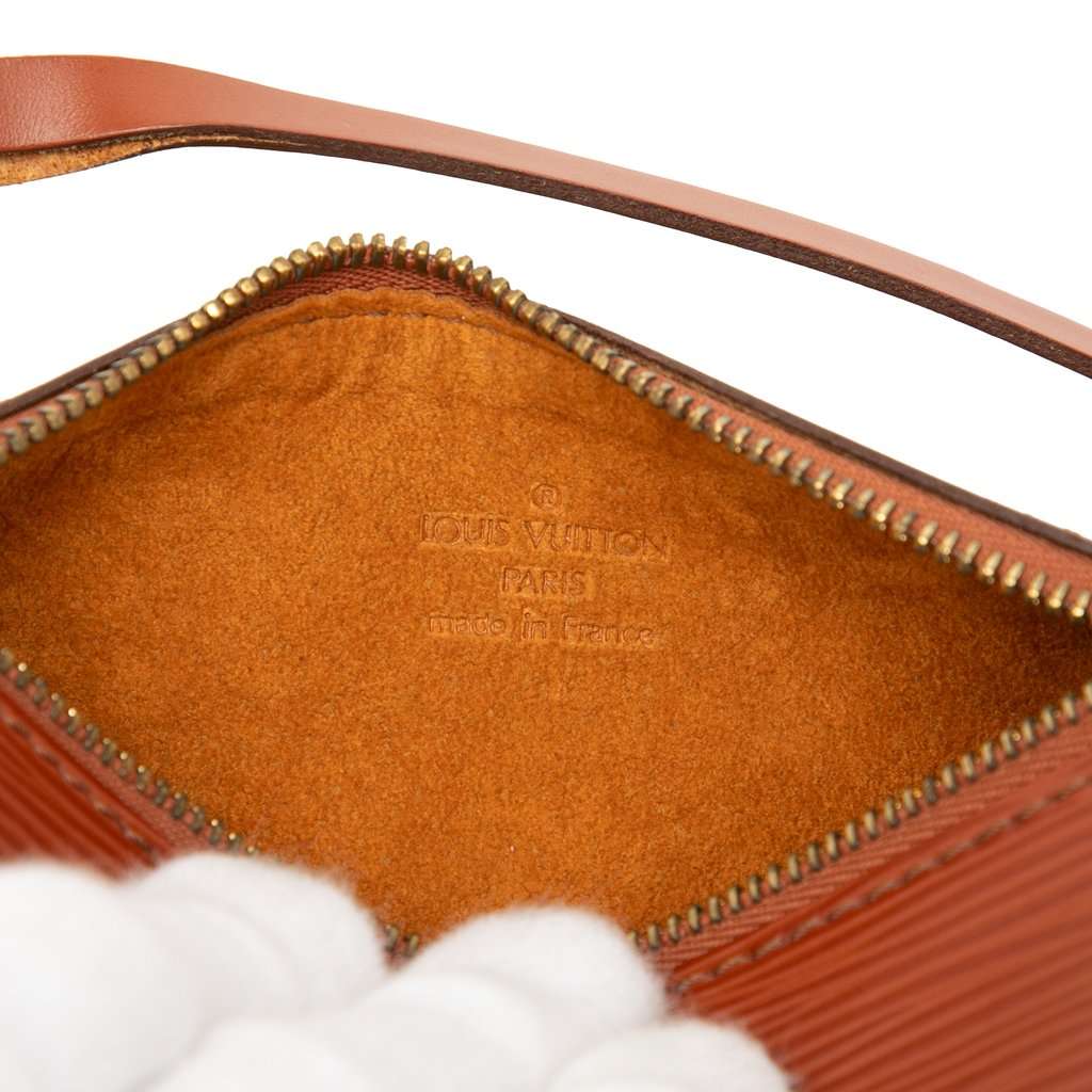 Louis Vuitton Epi Pochette Soufflot Brown Leather Good condition - Box View
