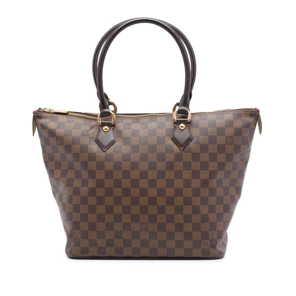 Louis Vuitton Damier Ebene Saleya MM Brown Very good - Front View