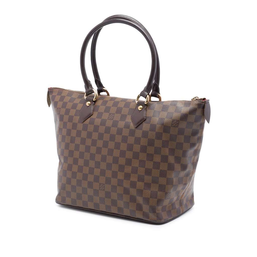 Louis Vuitton Damier Ebene Saleya MM Brown Very good - Back View