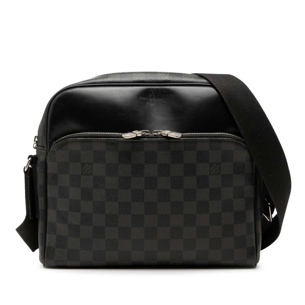 Louis Vuitton Damier Graphite Dayton Reporter MM Black Very good condition - Front View