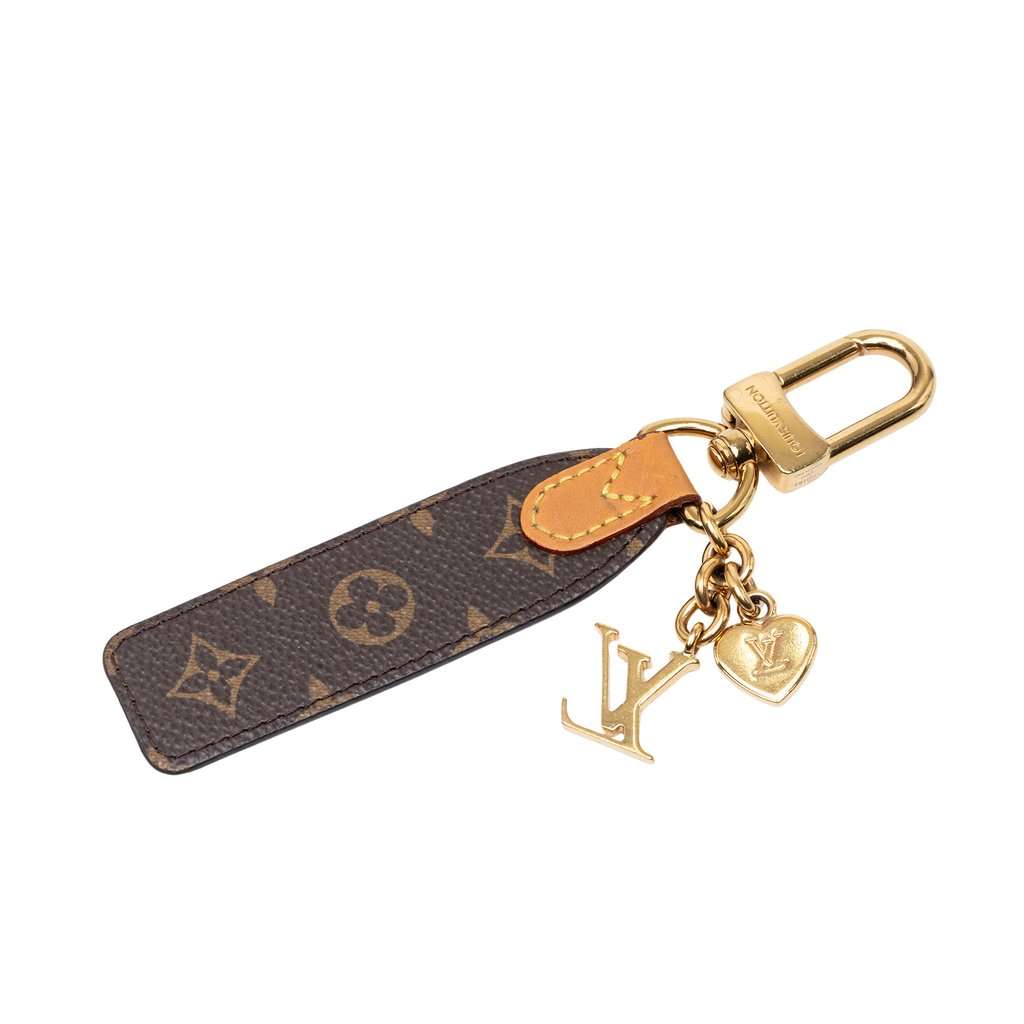 Louis Vuitton Monogram LV Cherished Tab Key Holder Brown Very good - Front View