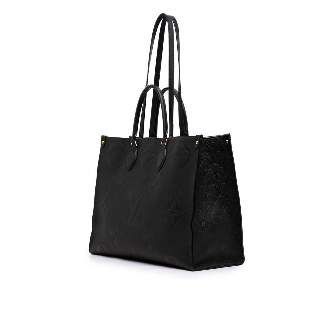 Louis Vuitton Monogram Empreinte Onthego GM Black Leather Very good condition - Back View