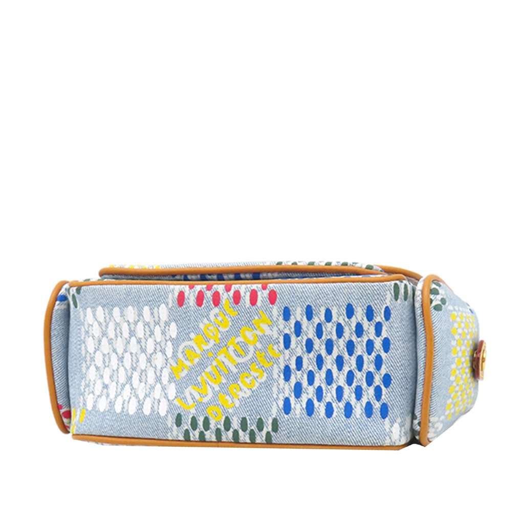 Louis Vuitton LV Vers Damier Denim Cargo Wearable Wallet Blue Very good - Back View