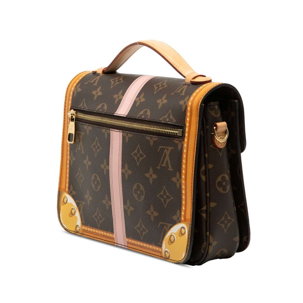 Louis Vuitton Monogram Summer Trunks Pochette Metis Brown Very good - Back View