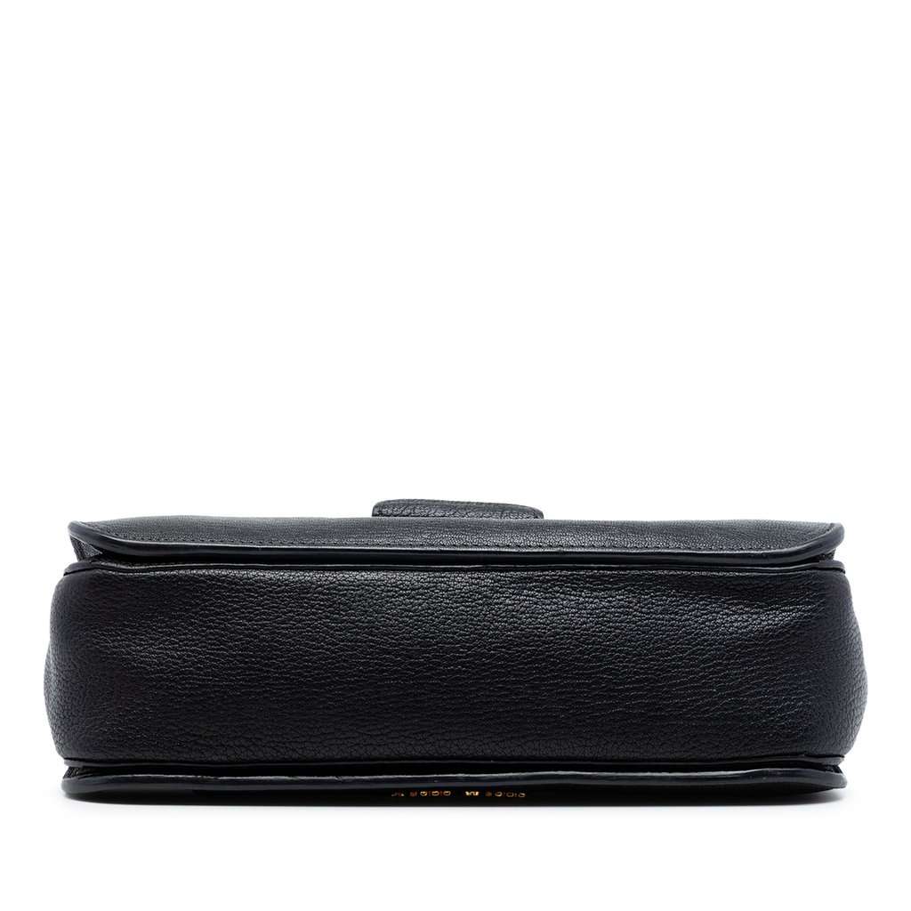 Miu Miu Goatskin Madras Flap Satchel Black Leather Very good condition - Inside View