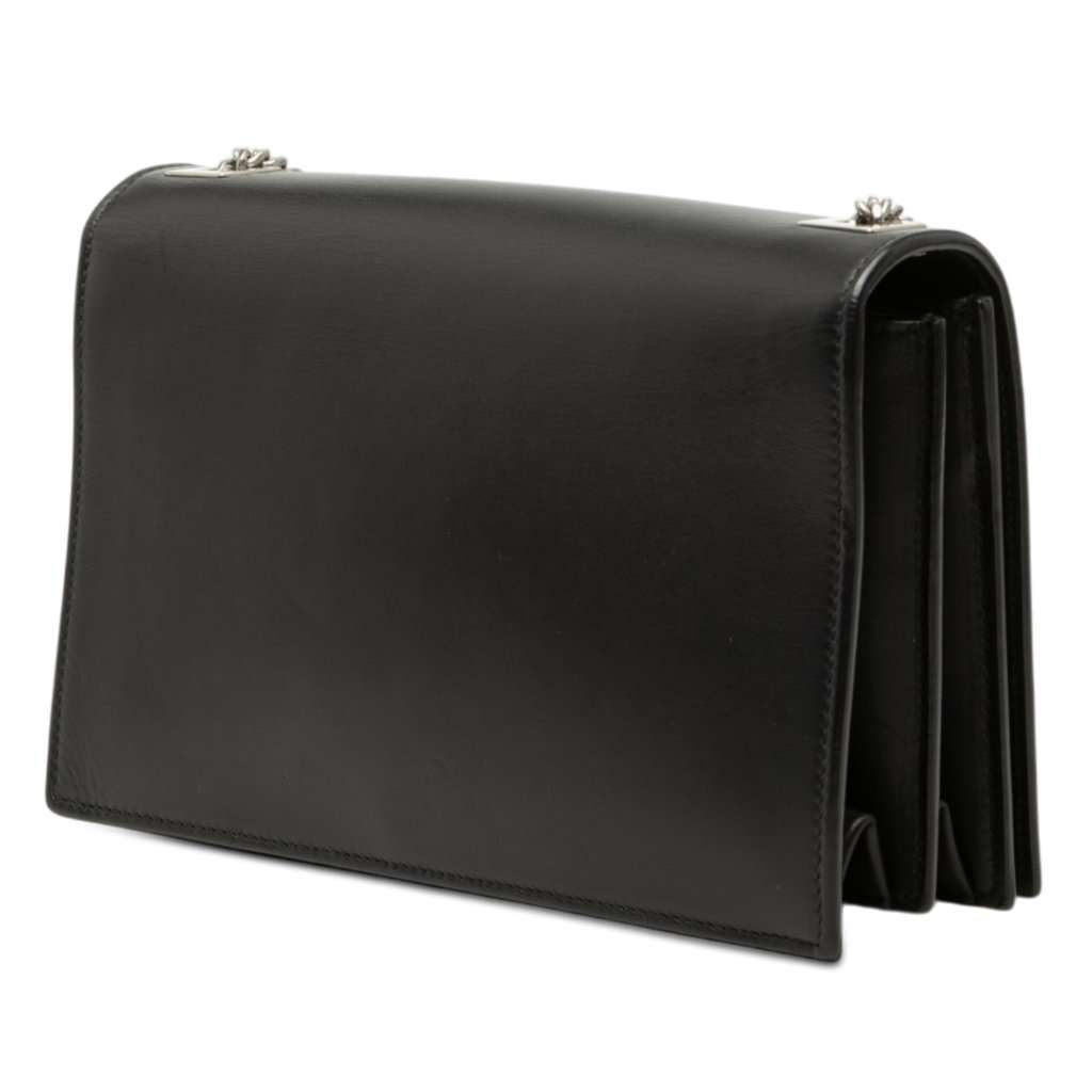 Saint Laurent Smooth Calfskin Metropolis Chain Crossbody Black Leather Very good condition - Back View
