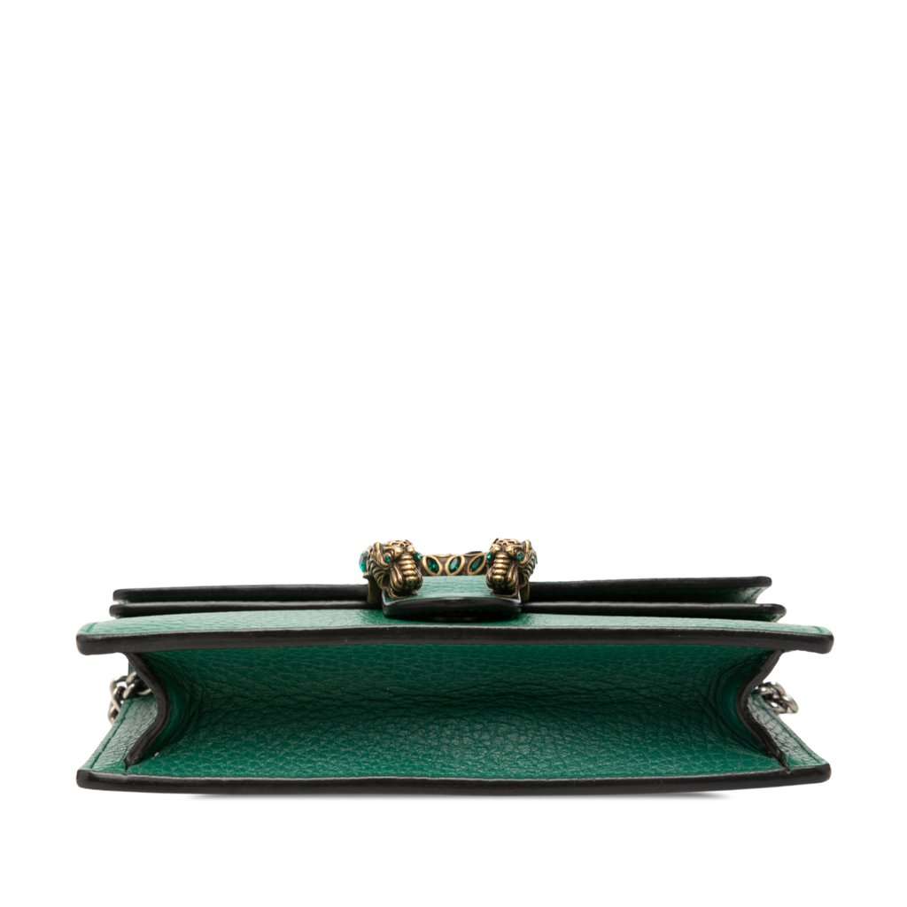 Gucci Mini Calfskin Dionysus Crossbody Green Leather Very good - Inside View