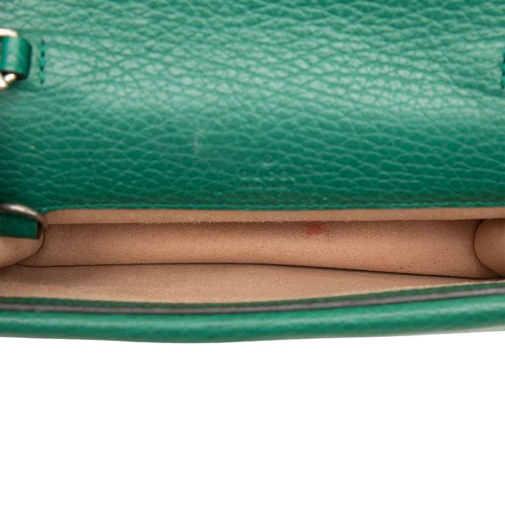 Gucci Mini Calfskin Dionysus Crossbody Green Leather Very good - Model View