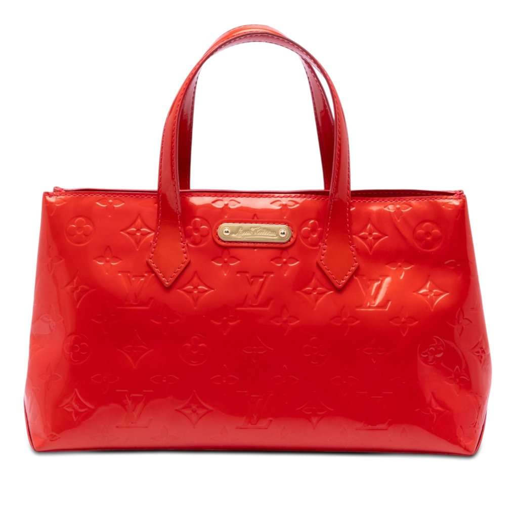 Louis Vuitton Monogram Vernis Wilshire PM Red Leather Very good condition - Front View