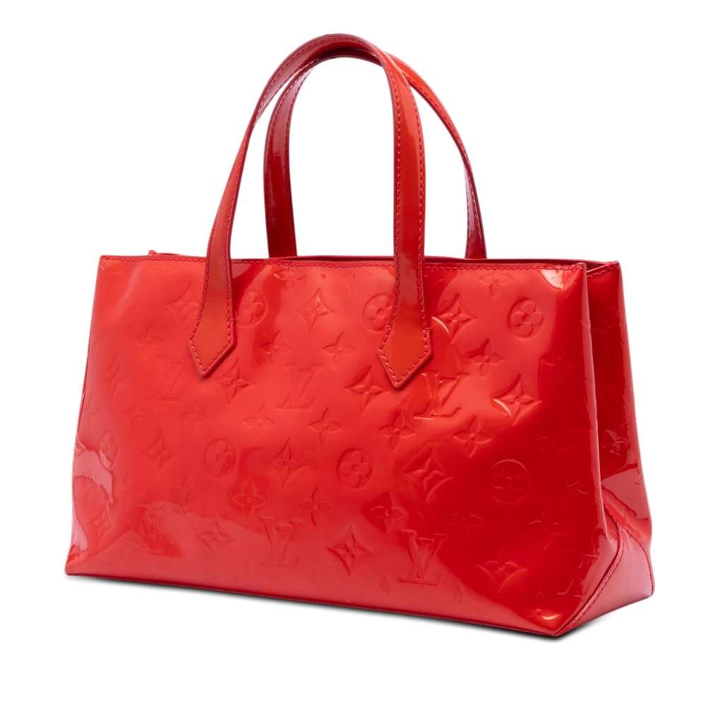 Louis Vuitton Monogram Vernis Wilshire PM Red Leather Very good condition - Back View