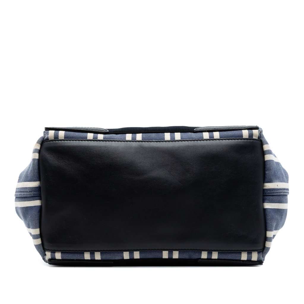 Balenciaga Canvas Striped Navy Cabas S Blue Very good condition - Inside View