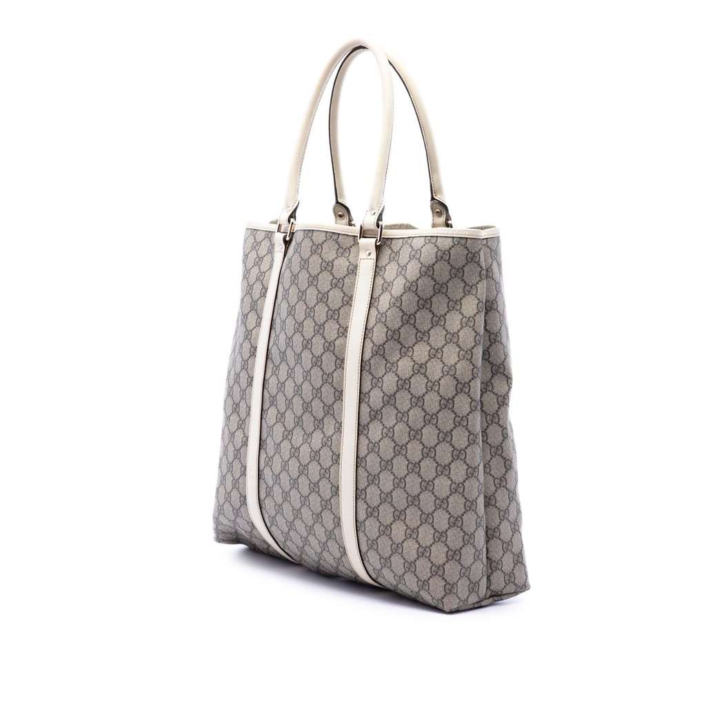 Gucci GG Supreme Joy Vertical Tote Beige Very good condition - Back View