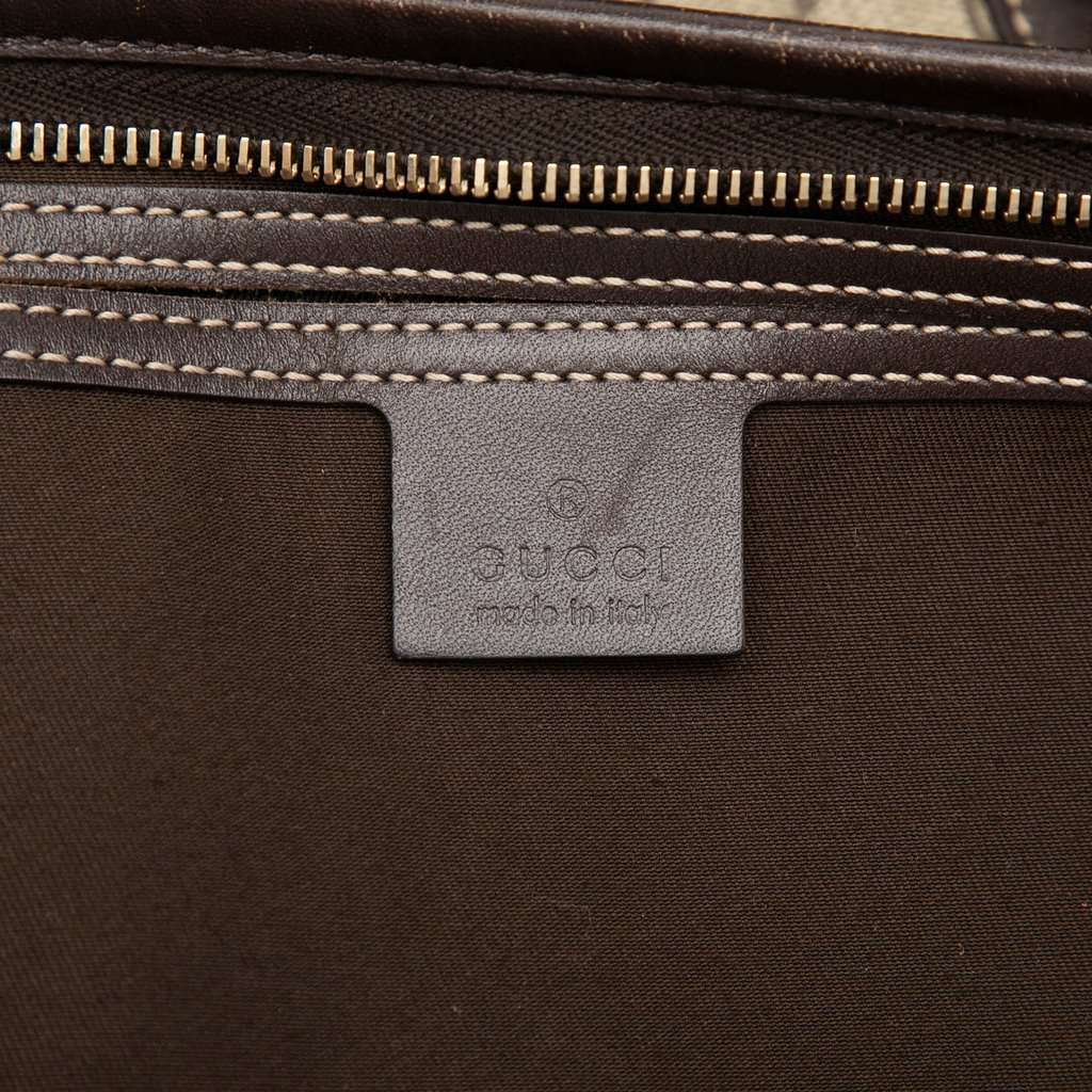Gucci GG Supreme Weekender Beige Very good condition - Box View