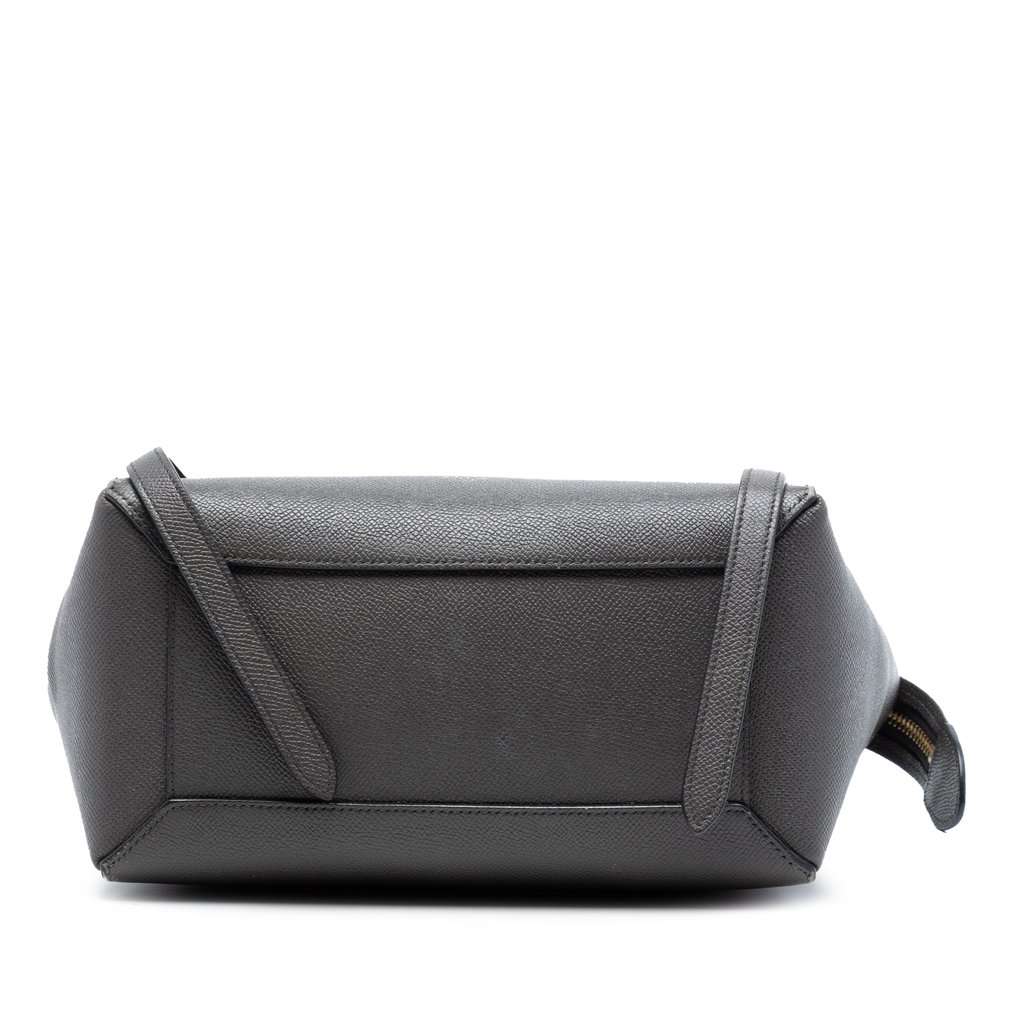 Celine Micro Grained Calfskin Belt Bag Brown Leather Good condition - Inside View