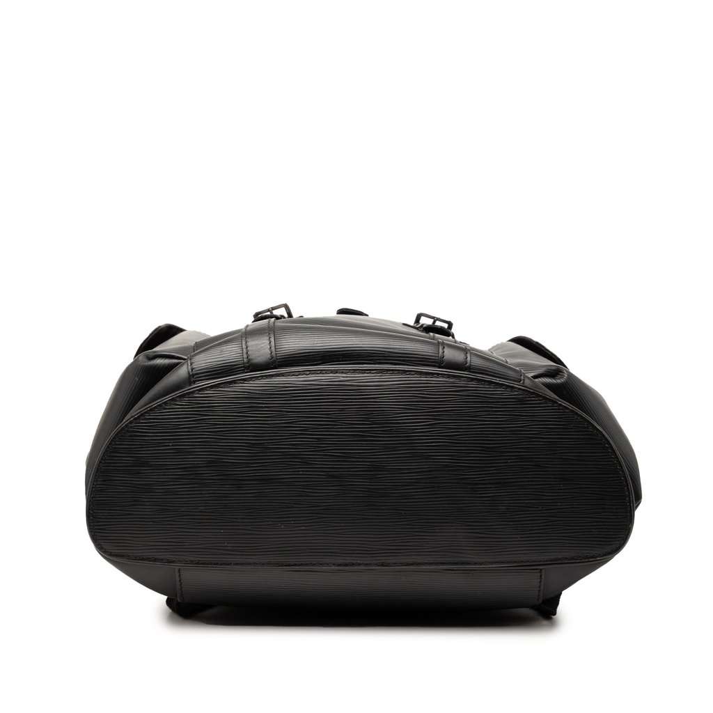 Louis Vuitton Epi Christopher Backpack PM Black Leather Good condition - Inside View