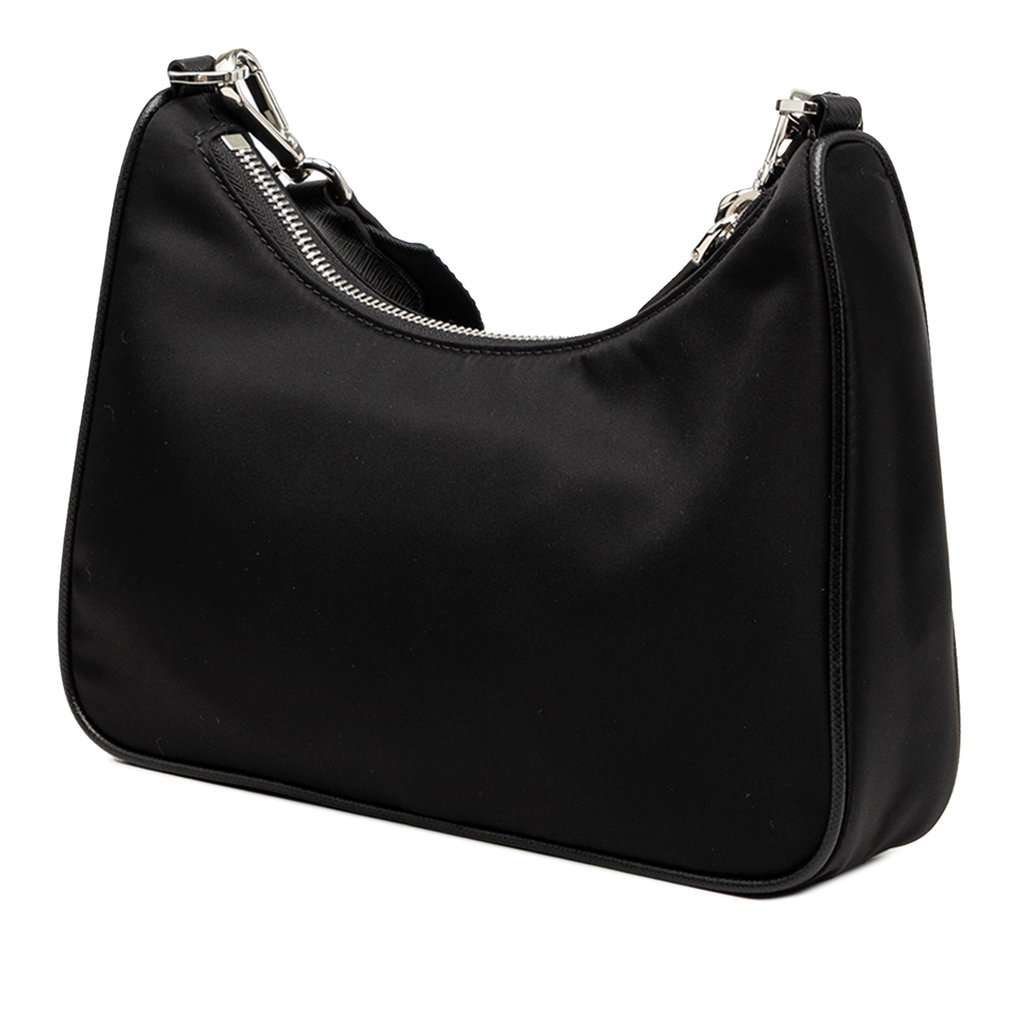 Prada Saffiano Trimmed Re Nylon Re Edition 2005 Satchel Black Very good condition - Back View