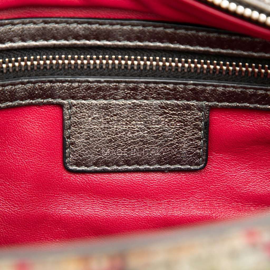 Dior Medium Multicolor Tweed Cannage Lady Dior Beige Very good - Box View