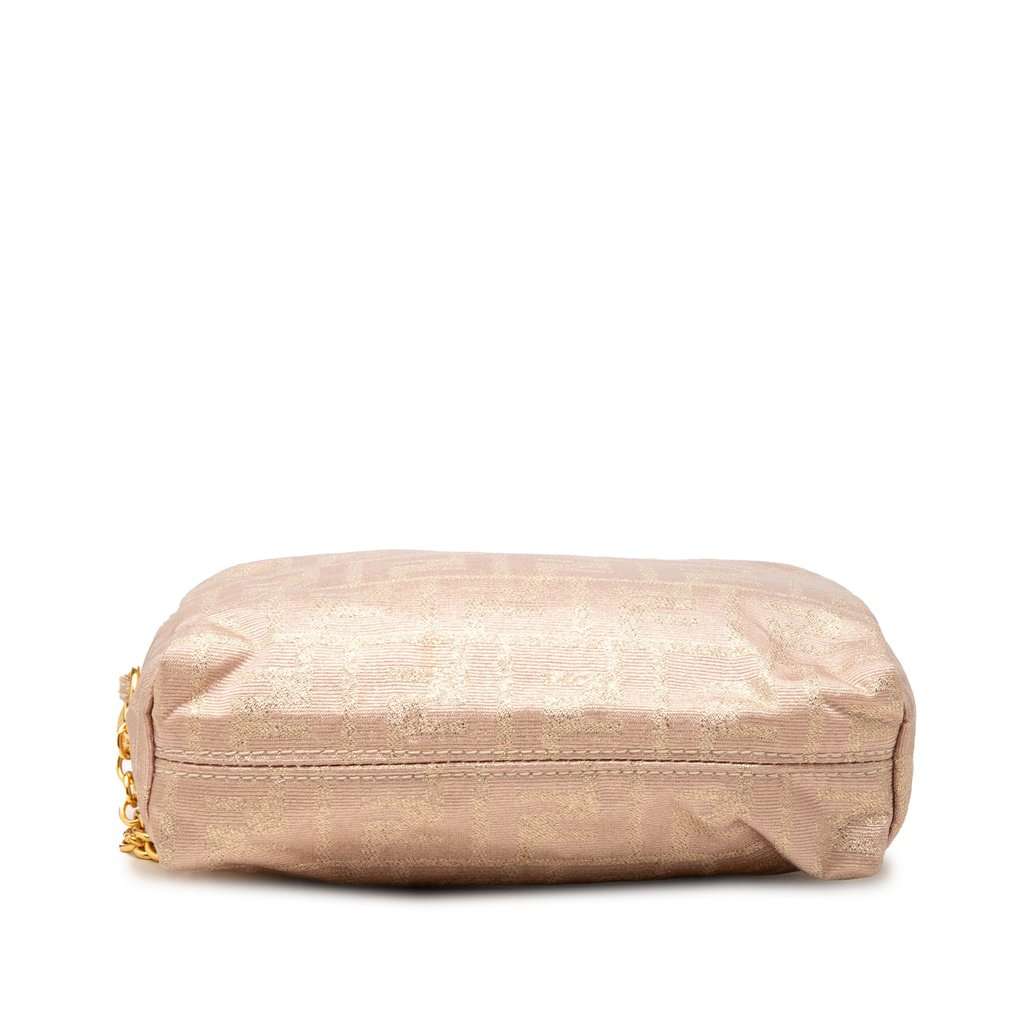Fendi Zucca Canvas Chain Shoulder Bag Beige Very good condition - Inside View