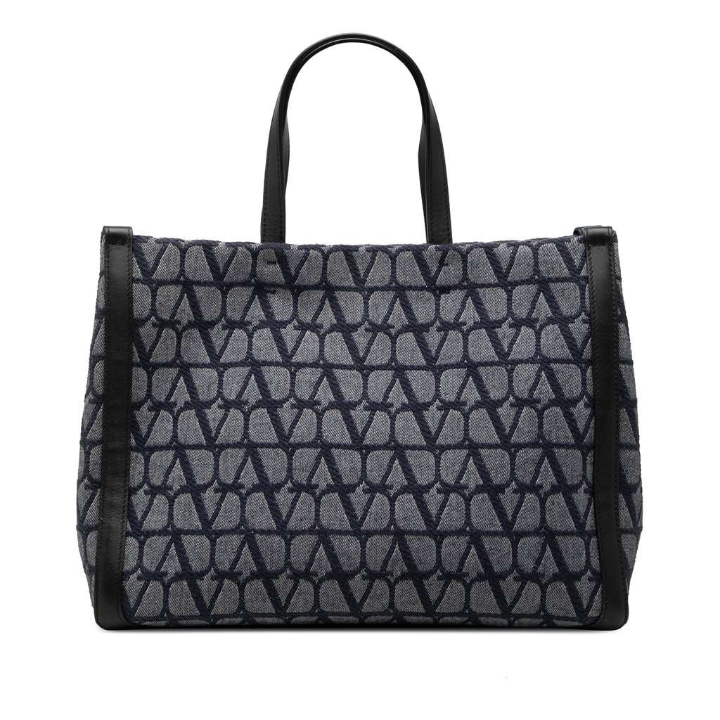 Valentino Toile Iconographe Shopping Tote Blue Very good condition - Front View