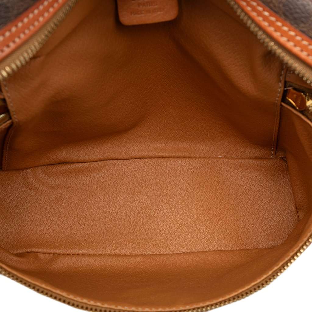 Celine Macadam Coated Canvas Vanity Bag Brown Very good condition - Model View