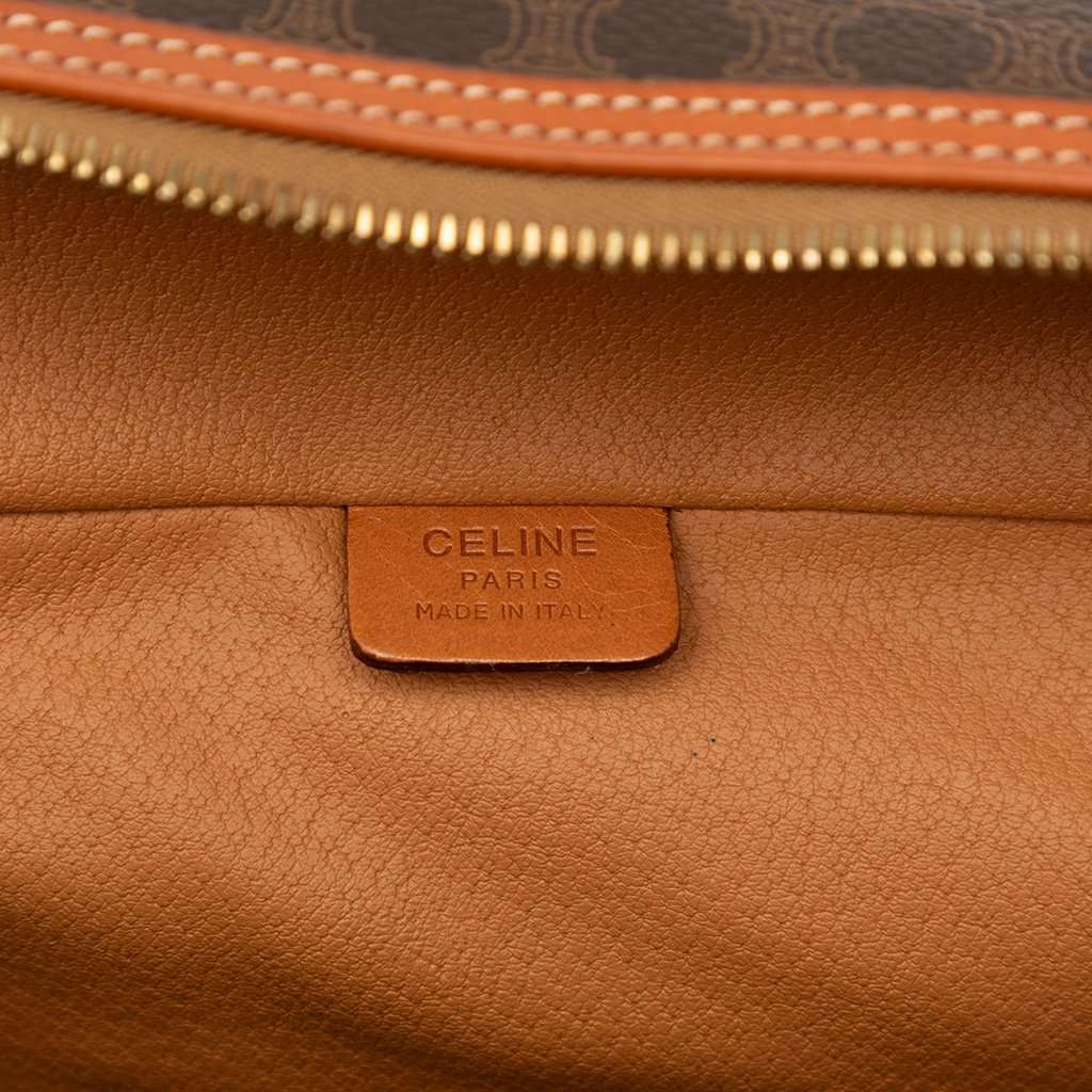 Celine Macadam Coated Canvas Vanity Bag Brown Very good condition - Box View