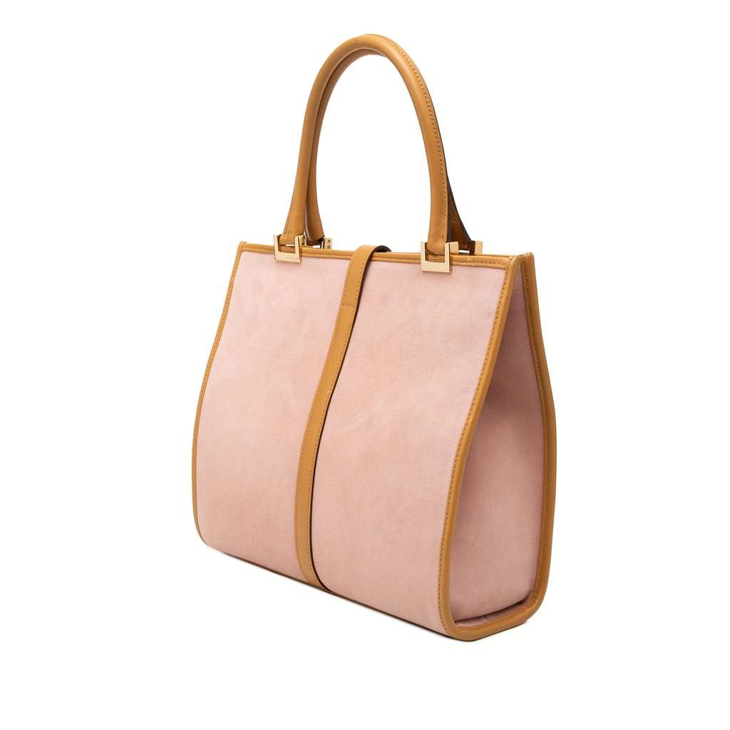 Gucci Suede Jackie Handbag Pink Leather Very good - Back View