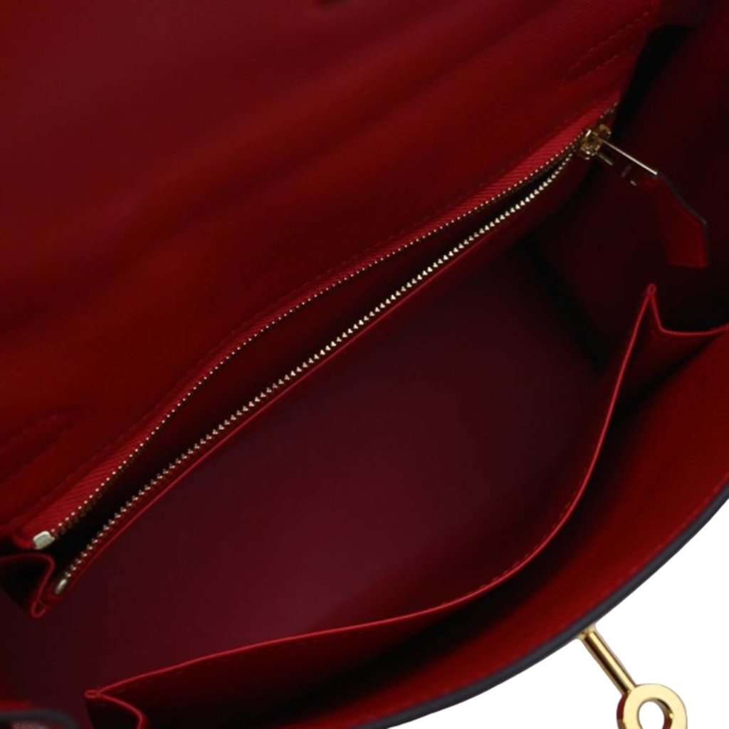 Hermès Swift Kelly II Retourne 25 Red Leather Very good - Model View