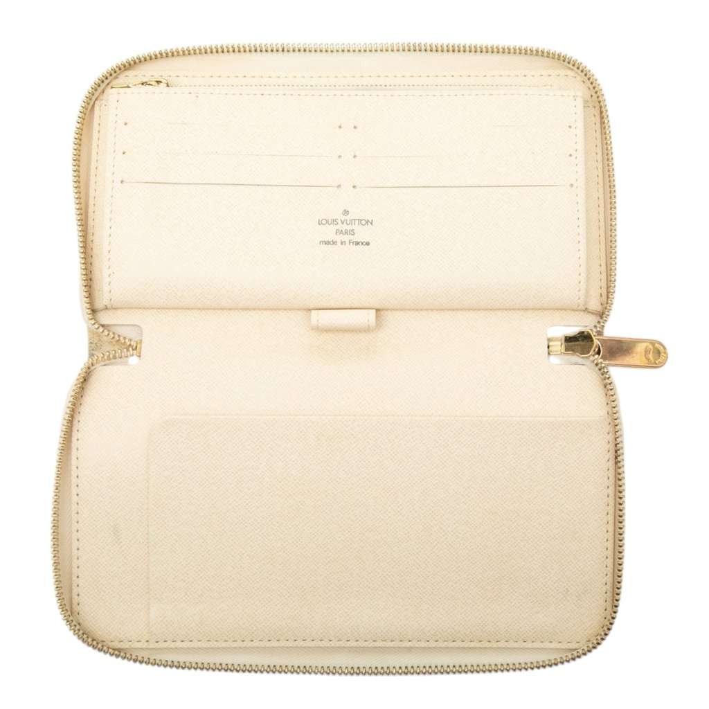 Louis Vuitton Damier Azur Zippy Organizer Wallet White Very good - Model View