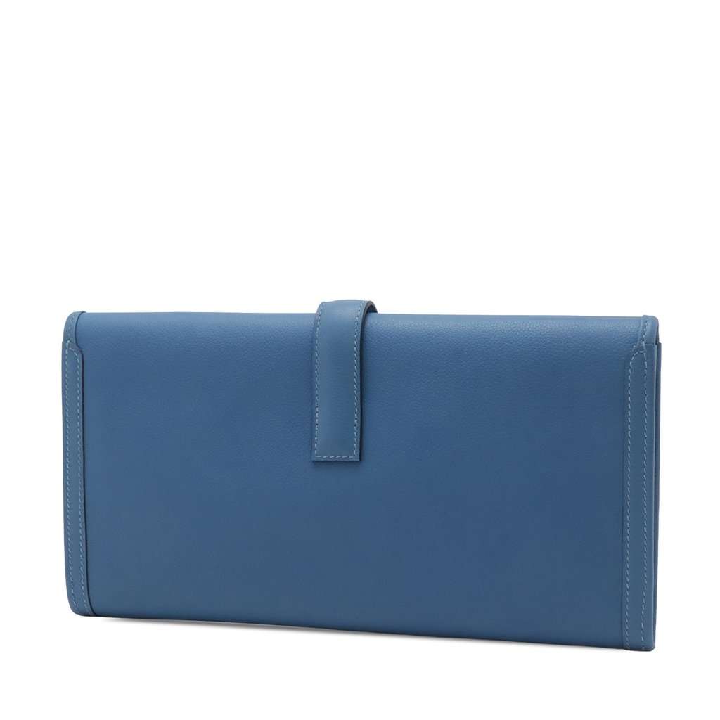 Hermès Swift Jige Elan 29 Blue Leather Very good condition - Back View