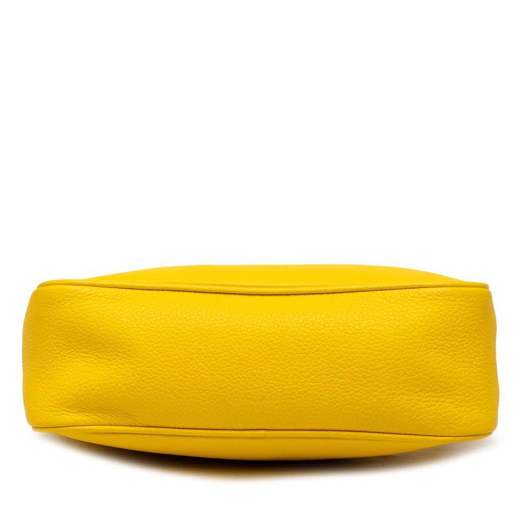 Prada Vitello Daino Pochette Yellow Leather Very good condition - Inside View
