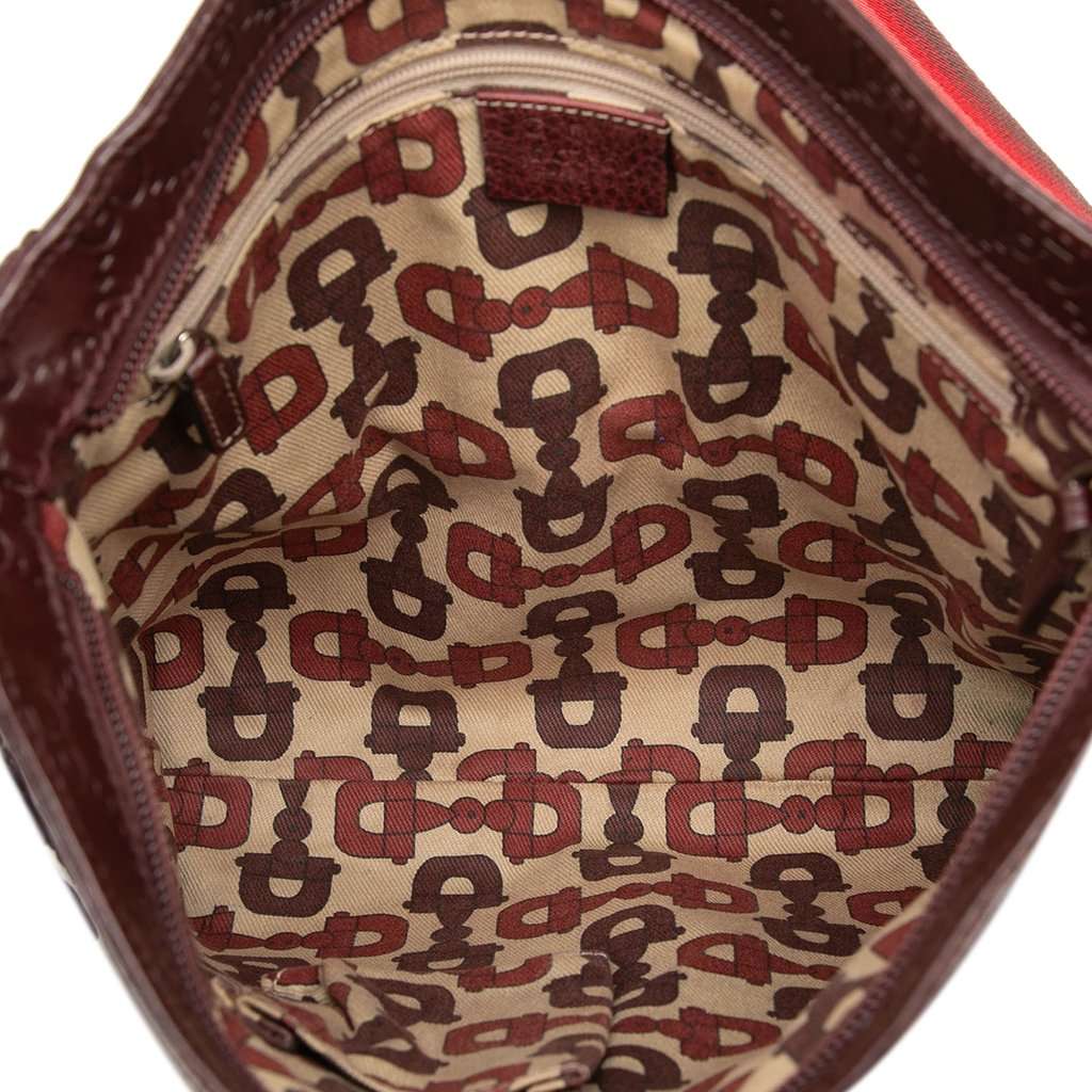 Gucci Guccissima Web Crossbody Red Leather Very good condition - Model View