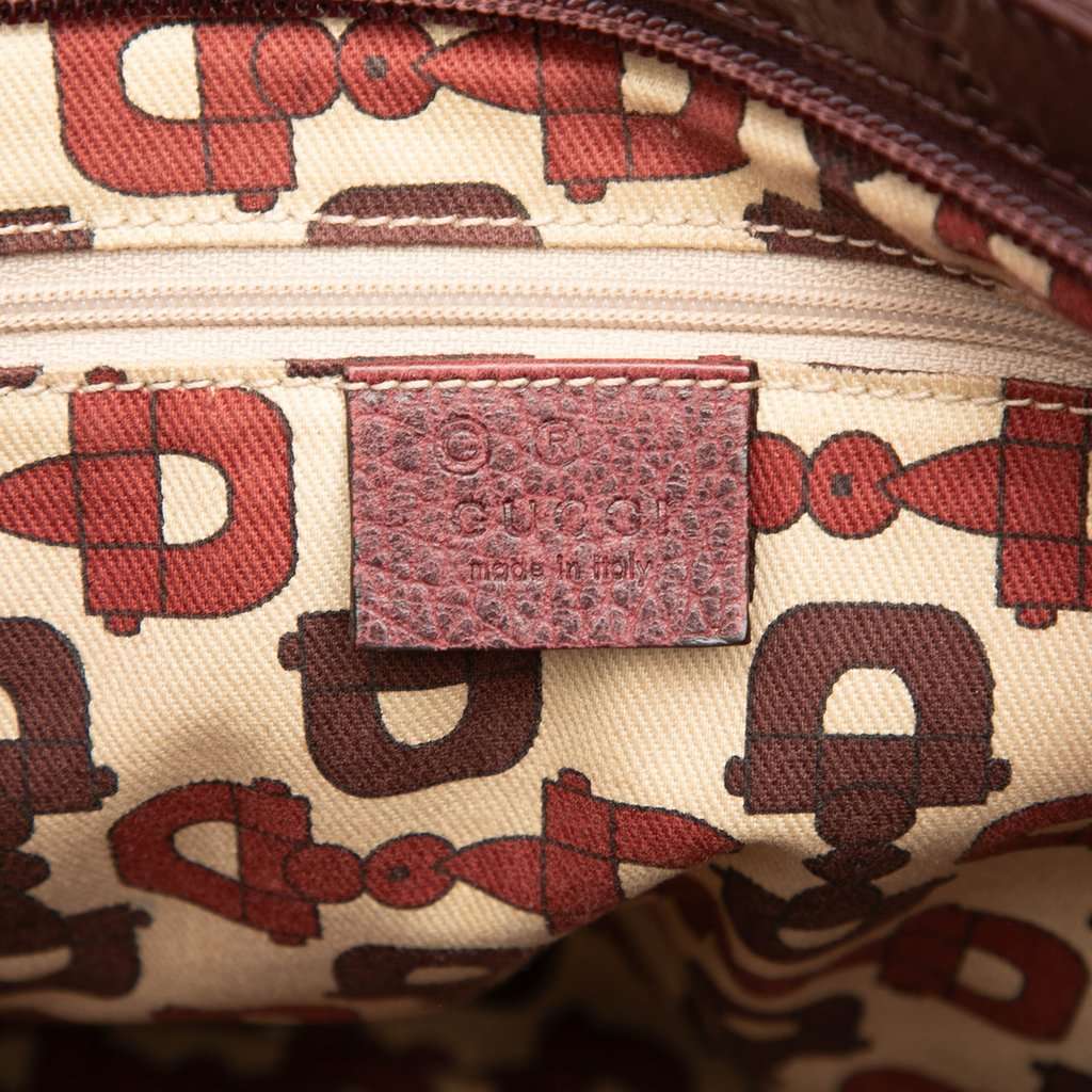 Gucci Guccissima Web Crossbody Red Leather Very good condition - Box View