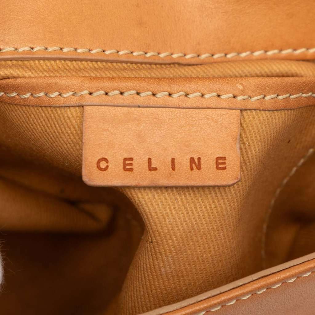 Celine C Macadam Denim and Leather Crossbody Blue Good condition - Box View