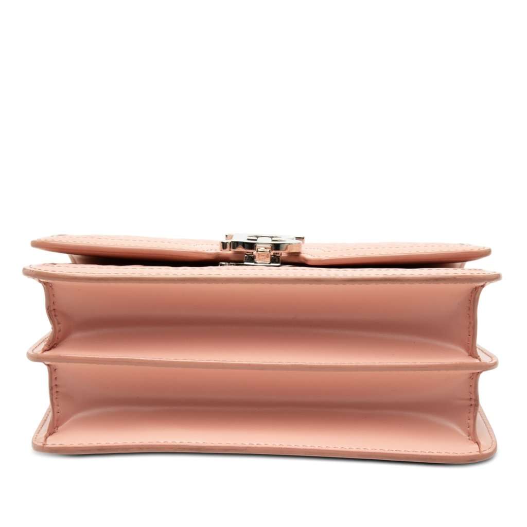 Burberry Small TB Monogram Embossed Calfskin Chain Shoulder Bag Pink Leather Very good condition - Inside View