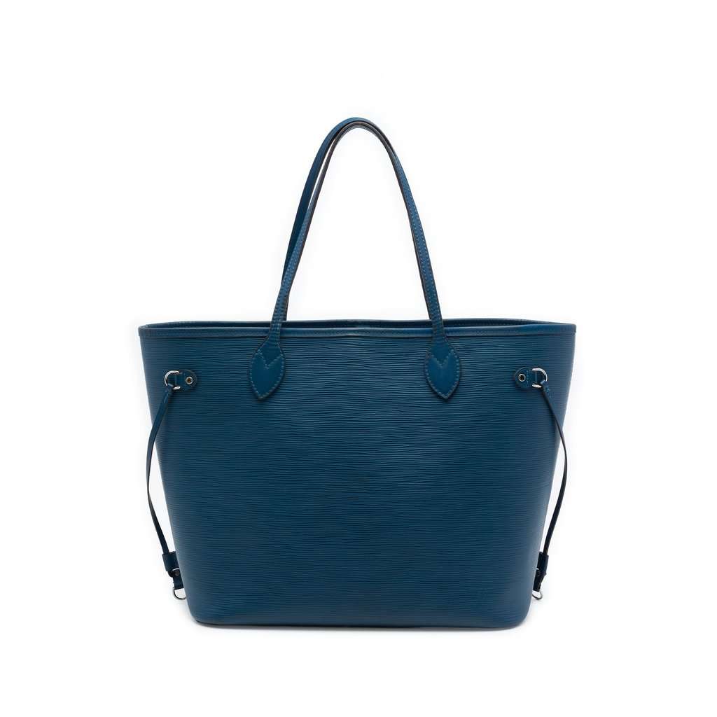 Louis Vuitton Epi Neverfull MM Blue Leather Very good condition - Front View