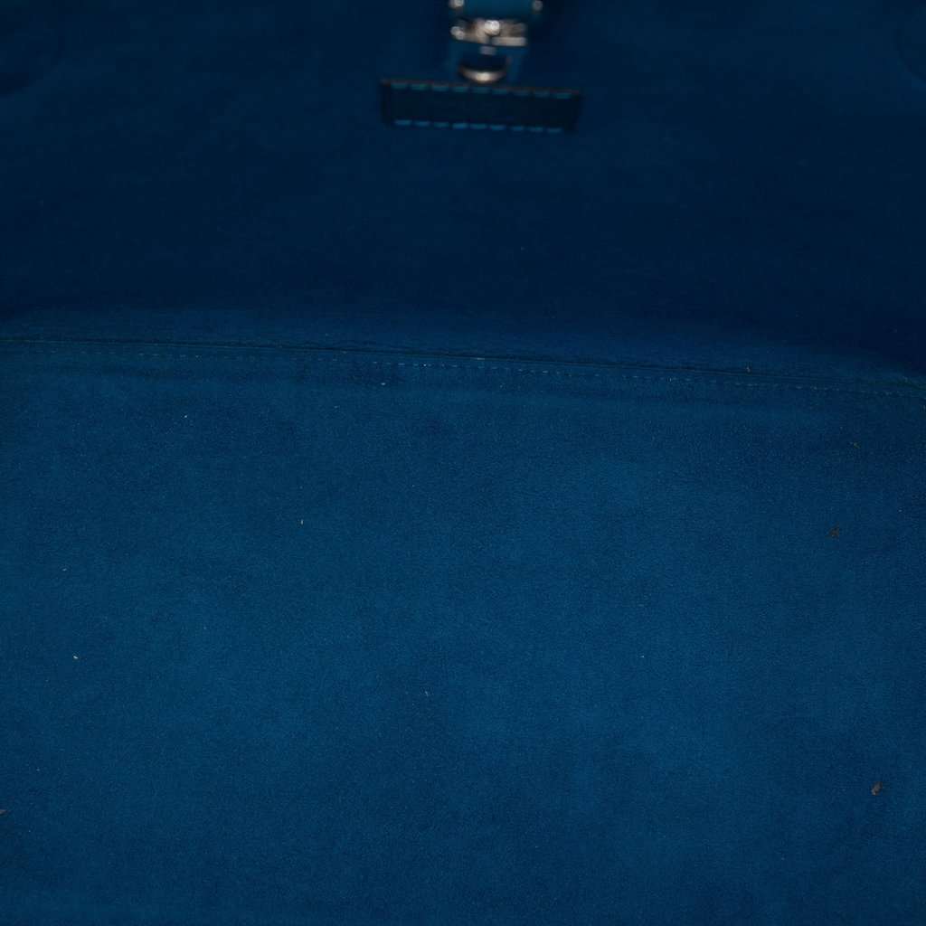 Louis Vuitton Epi Neverfull MM Blue Leather Very good condition - Model View
