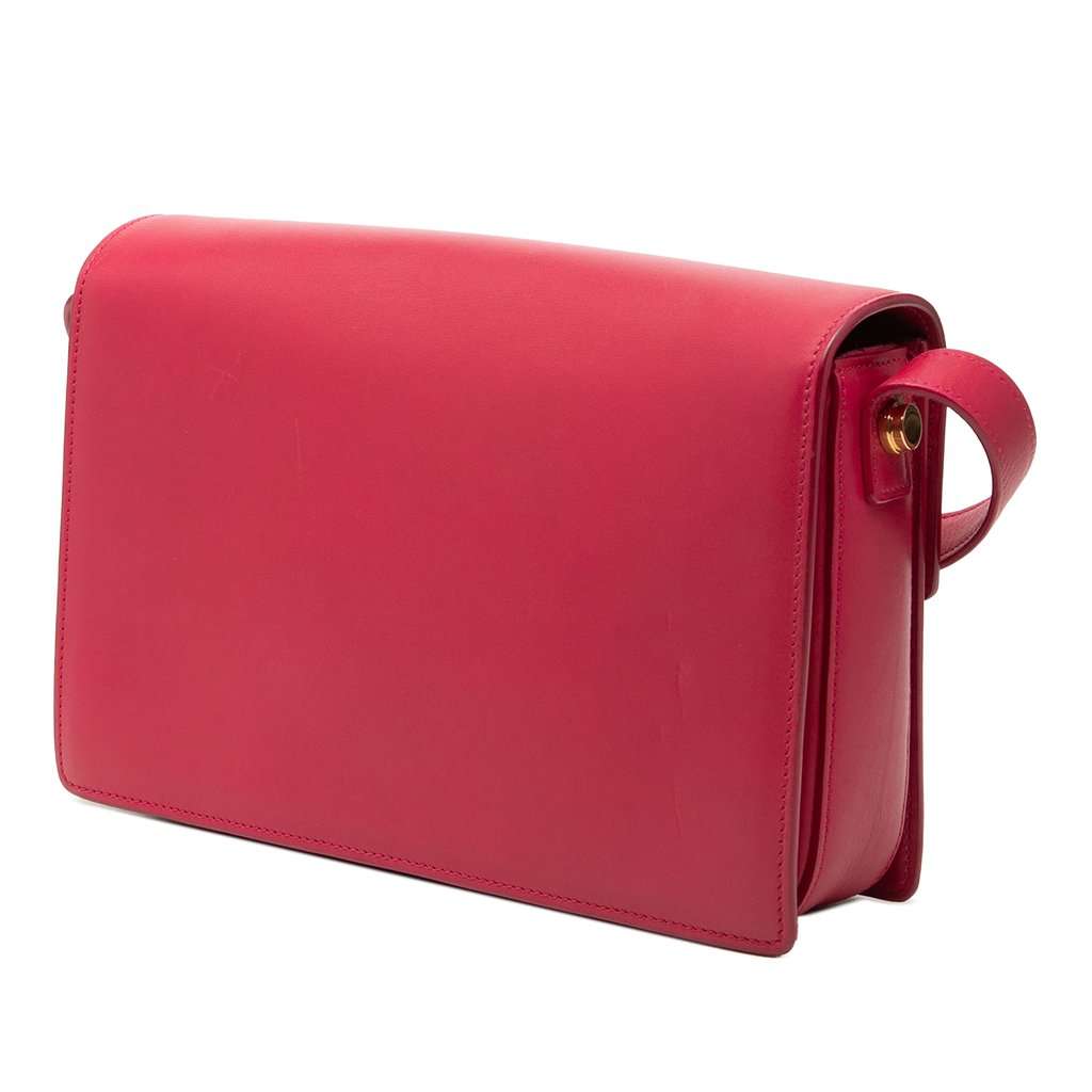 Saint Laurent Medium Leather Lulu Crossbody Pink Leather Very good condition - Back View