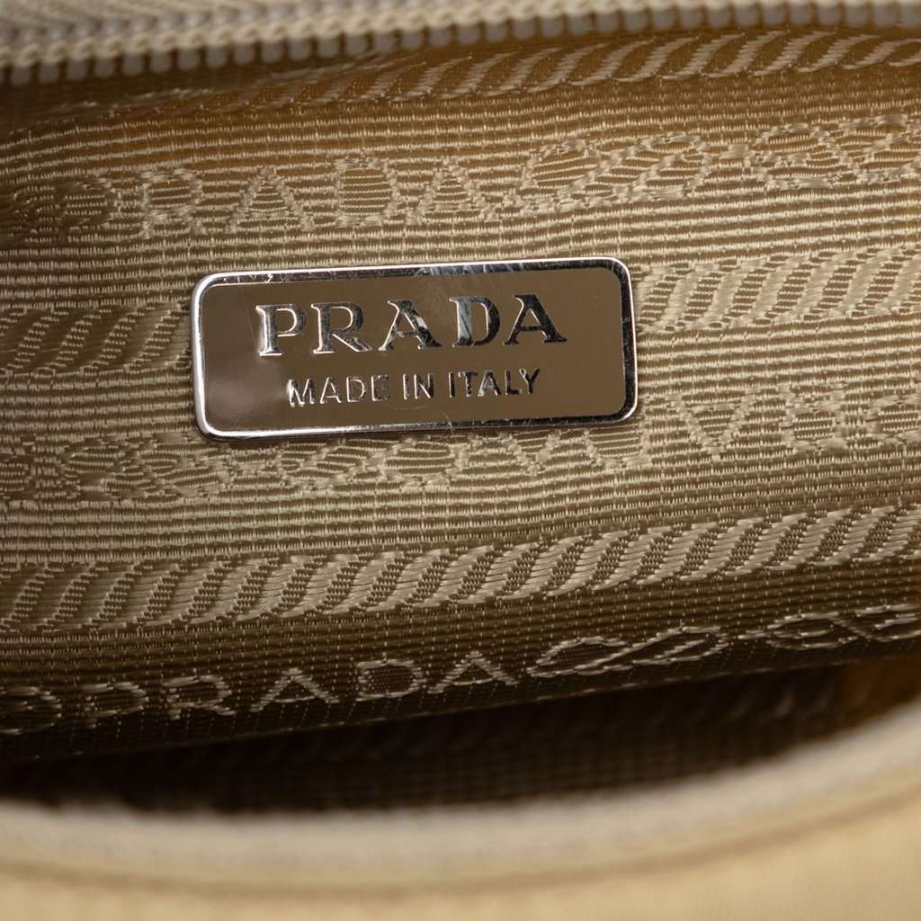 Prada Mini Tessuto Re Edition 2000 Shoulder Bag Beige Very good condition - Box View