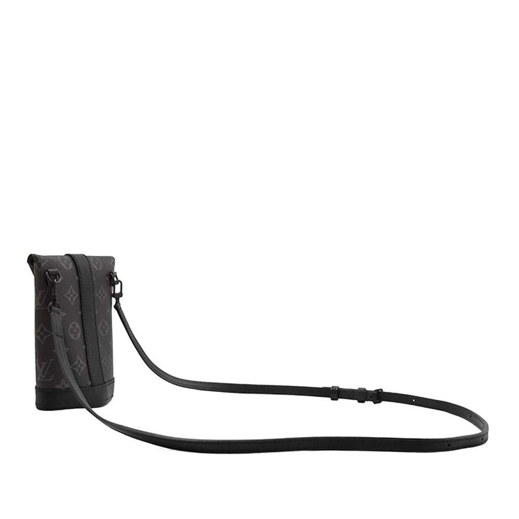 Louis Vuitton Monogram Eclipse Envelope Pouch Black Very good condition - Back View