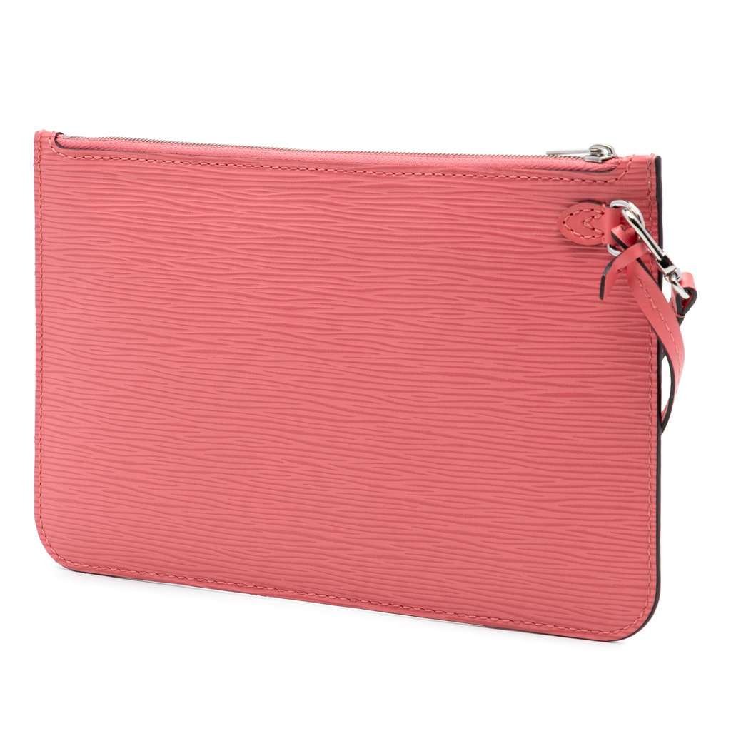 Louis Vuitton Epi Neverfull Pouch Pink Leather Very good - Back View