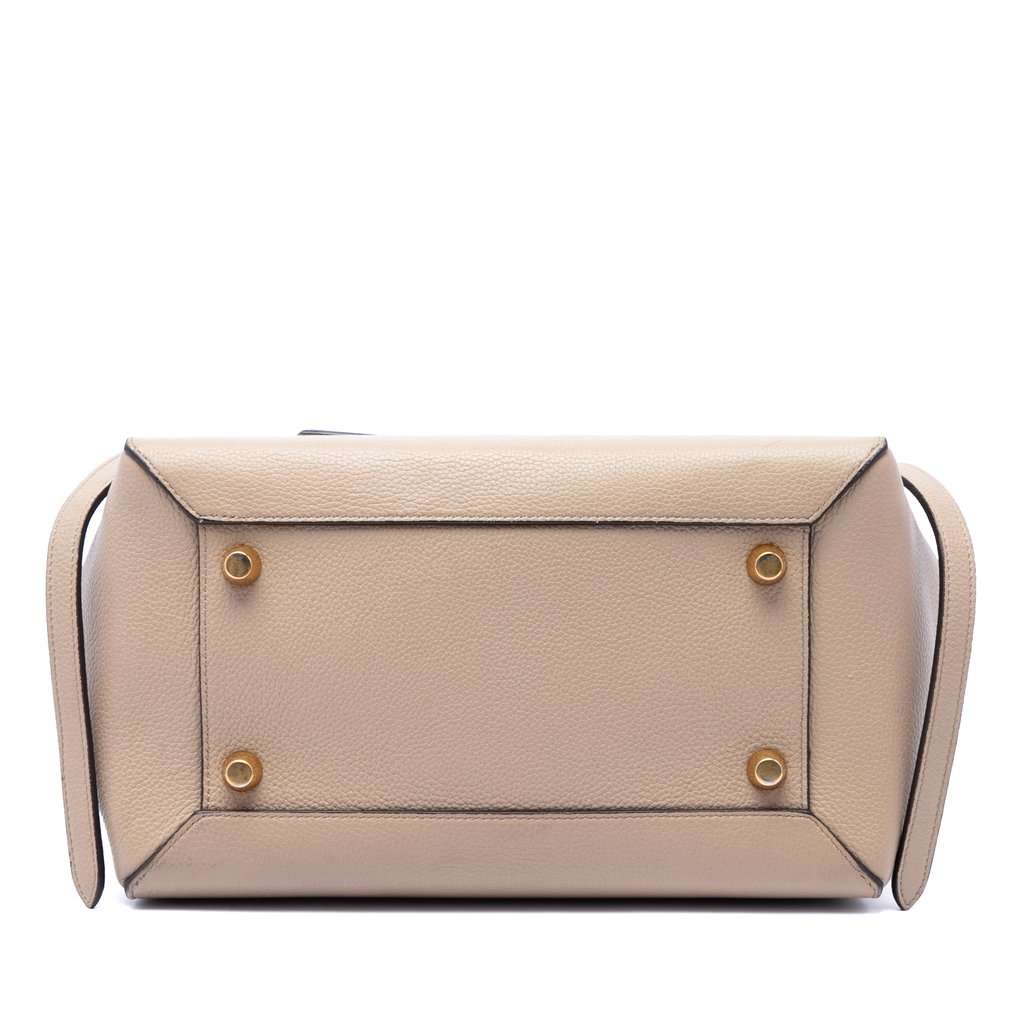 Celine Mini Leather Belt Satchel Beige Leather Very good - Inside View