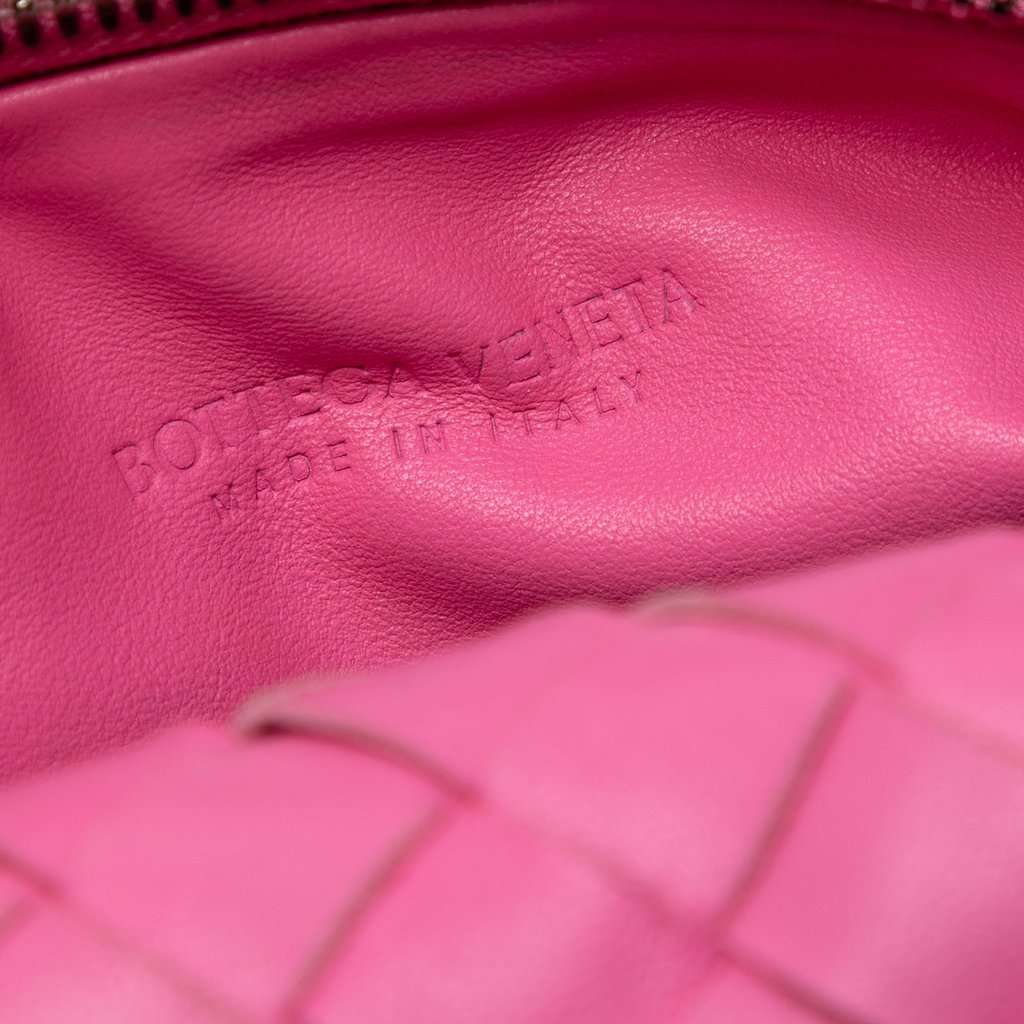 Bottega Veneta Mini Nappa Intrecciato Jodie Pink Leather Very good - Box View