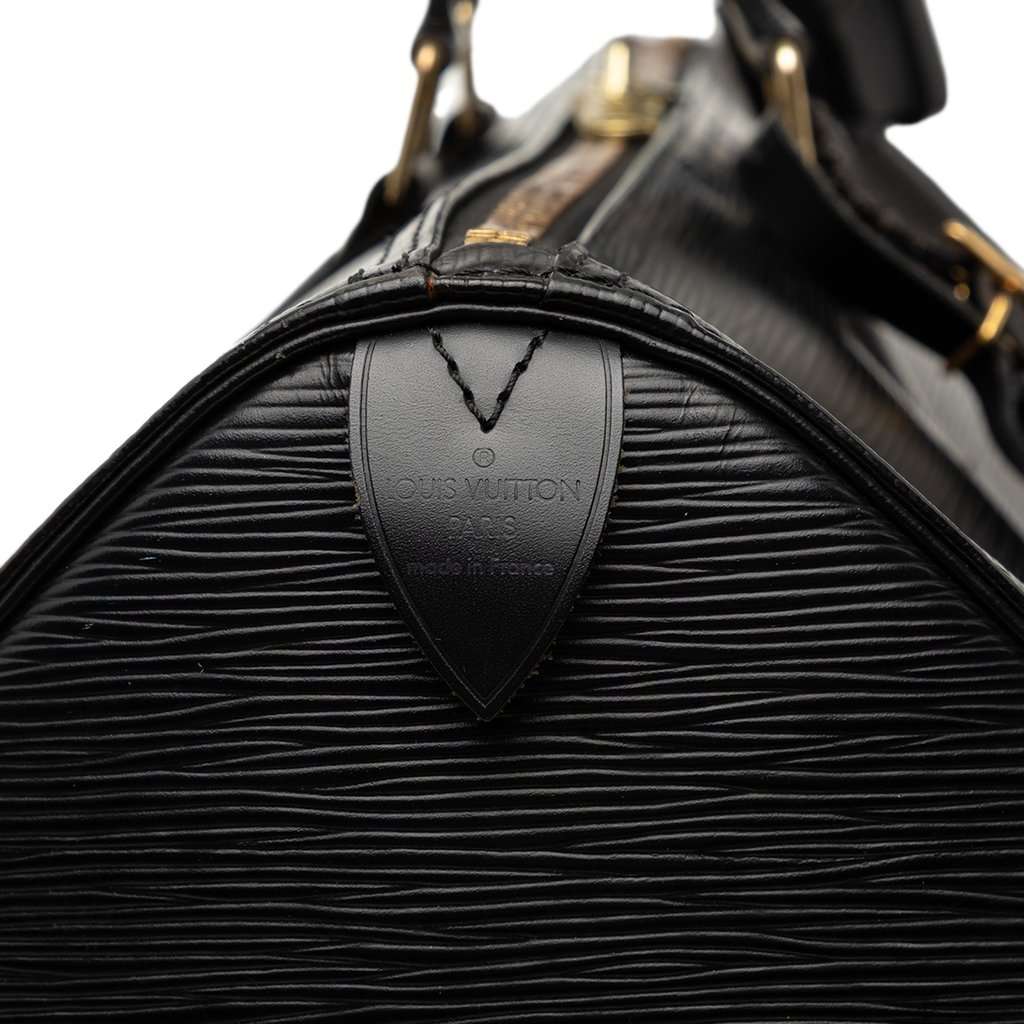 Louis Vuitton Epi Keepall 45 Black Leather Very good - Box View