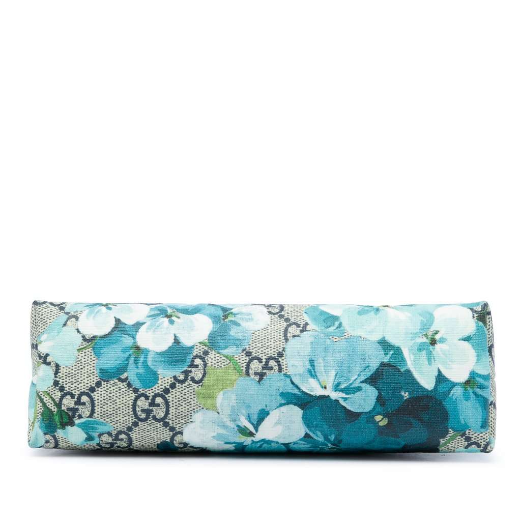 Gucci GG Supreme Blooms Cosmetic Pouch Beige Very good condition - Inside View
