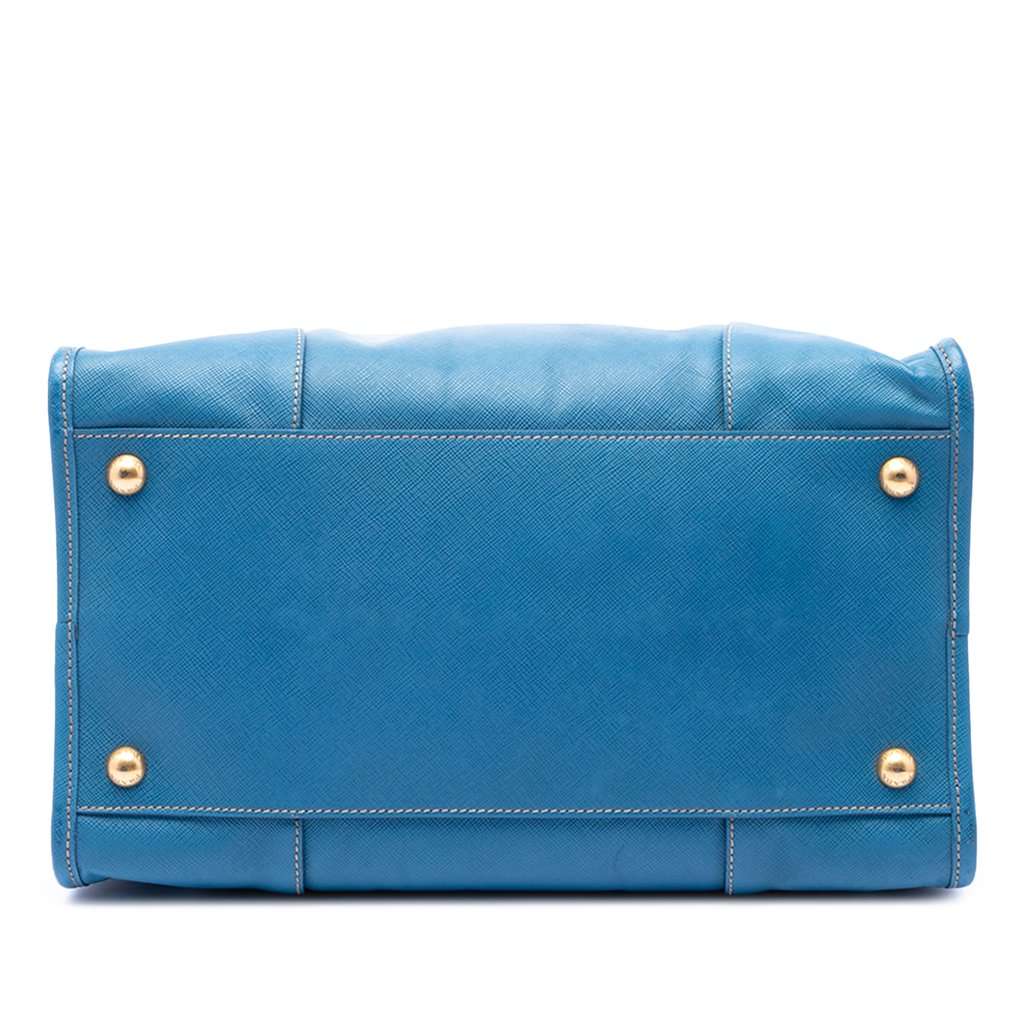 Prada Saffiano Lux Shopping Tote Blue Leather Very good condition - Inside View