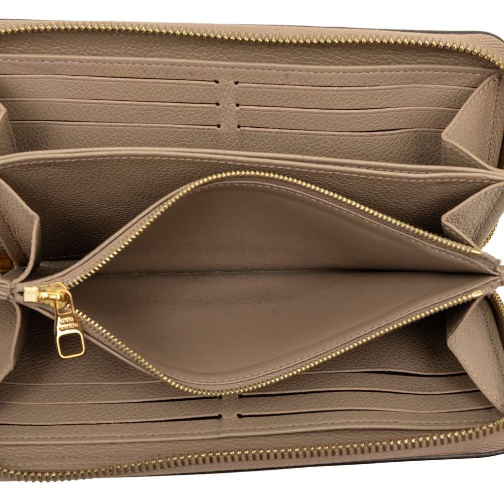 Louis Vuitton Bicolor Monogram Empreinte Giant Zippy Wallet Brown Leather Very good - Model View