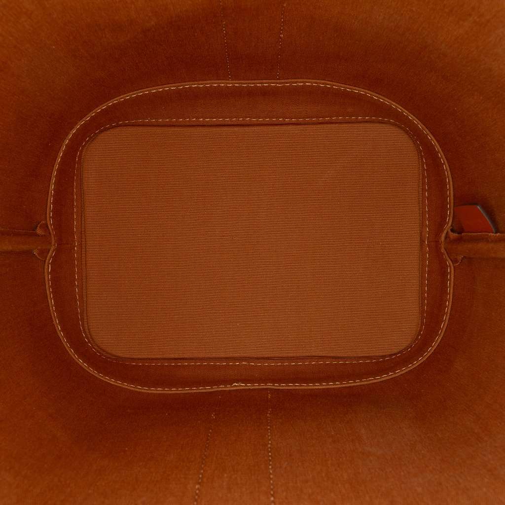 Celine Small Triomphe Coated Canvas Bucket Bag Beige Very good condition - Model View