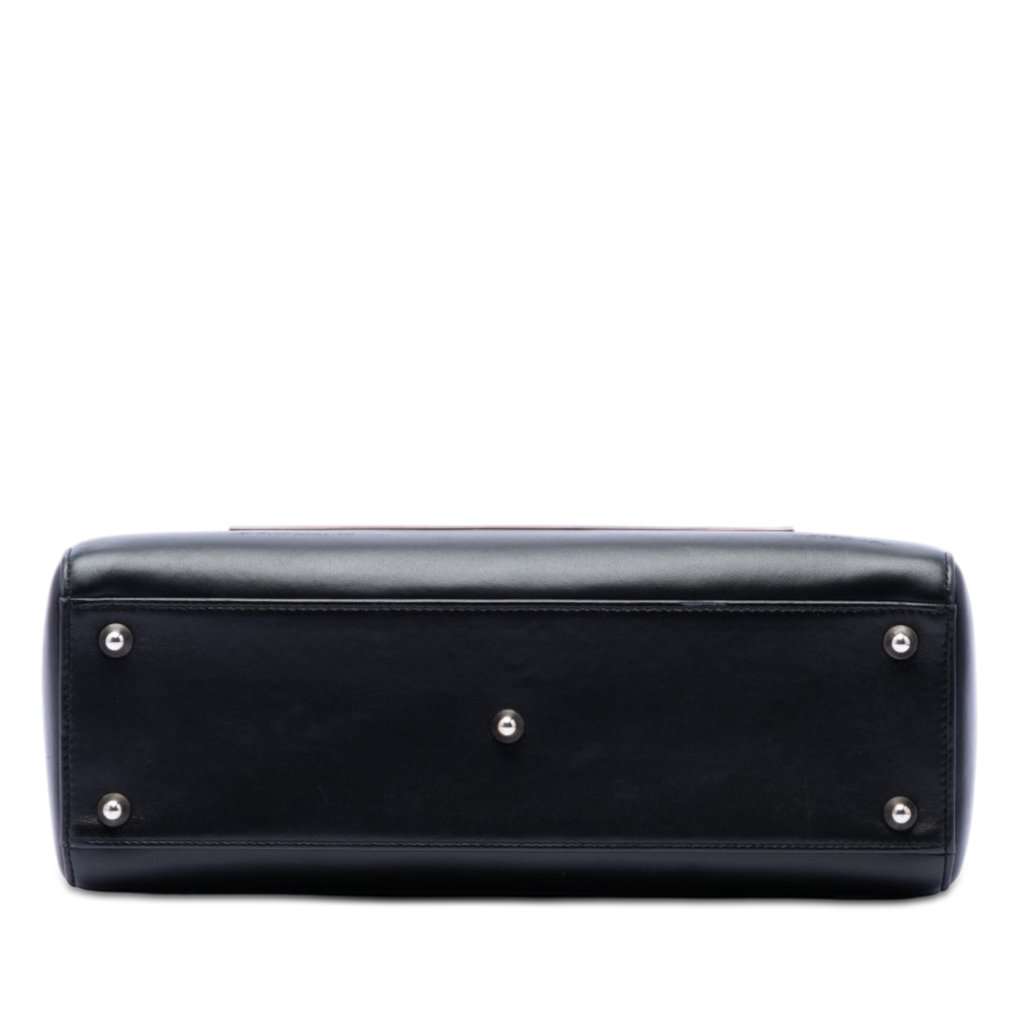 Dior Large Calfskin Pocket Tote Lady Dior Black Leather Very good condition - Inside View