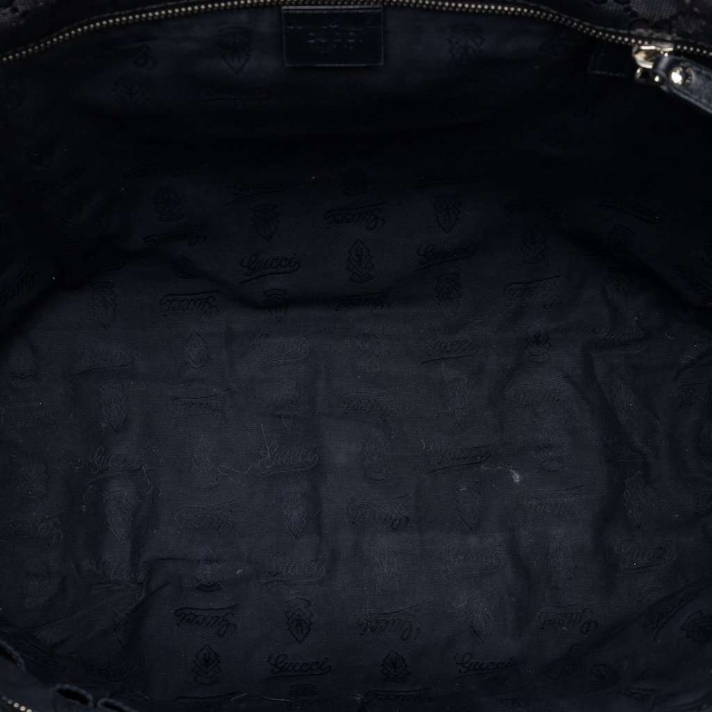 Gucci Fiat 500 Large GG Imprime Web Tote Black Very good condition - Model View
