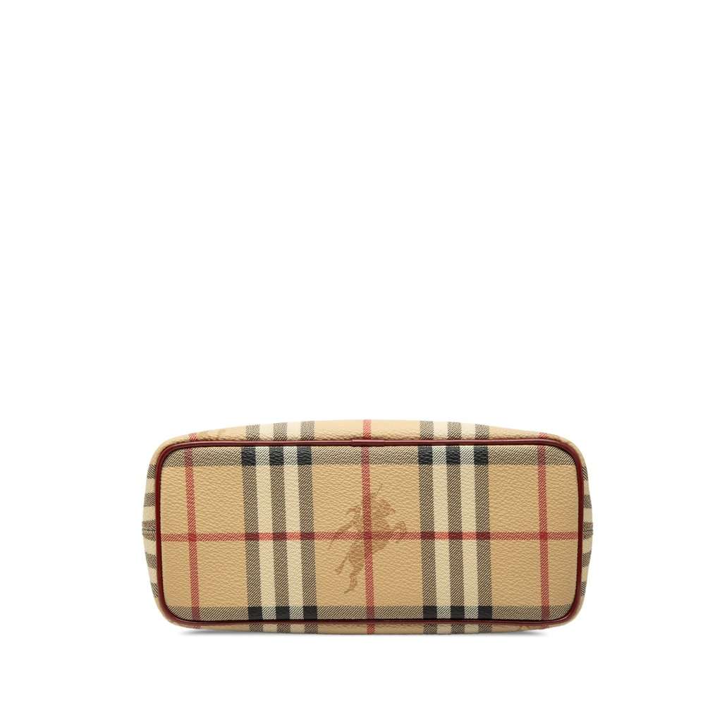 Burberry Haymarket Check Coated Canvas Handbag Beige Very good condition - Inside View